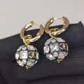 18K  Chanel Ball Crystals Earrings